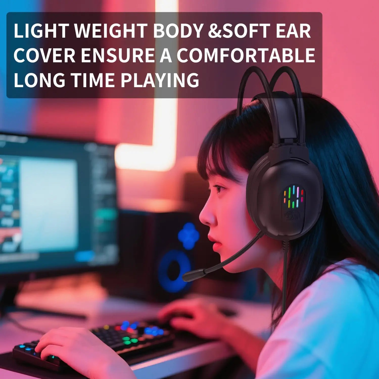 Vista H262 Wired Rgb Backlight Gaming Headsest