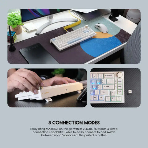 FANTECH MK858 MAXFIT67 WIRELESS MECHANICAL KEYBOARD