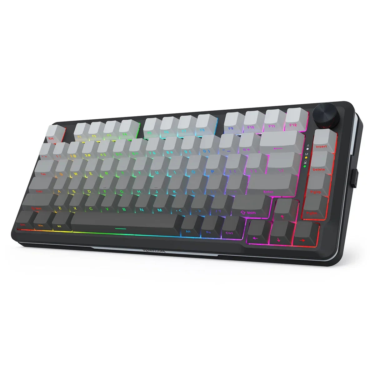 Redragon cyrus pro k681sp rgb wireless 75% hot-swappable gasket mechanical keyboard with knob (rpc linear switch)