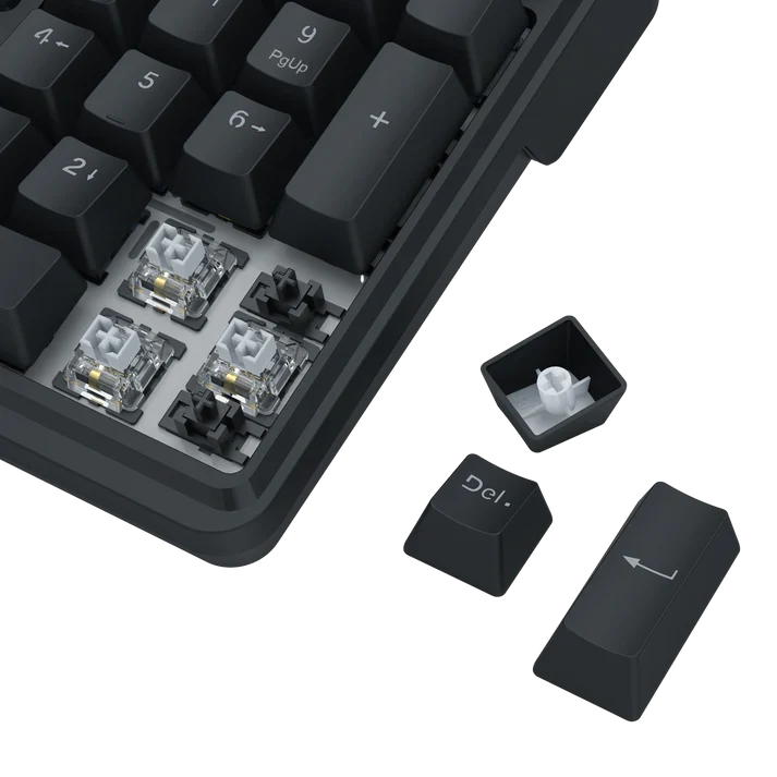 Redragon k762 pro wireless 104-key gasket gaming keyboard screen & knob | easy-control led info display 0-delay