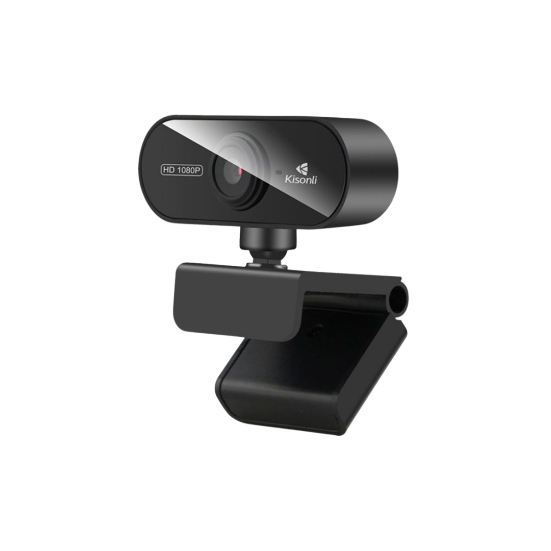 Pre venda - webcam kisonli pc6 1080p usb preta pc6-1080