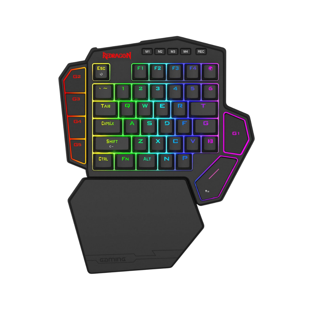 Redragon k585 he wired rapid trigger magnetic one-handed rgb gaming keypad | silky pom switches for valorant fps