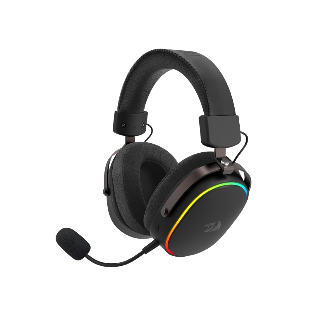 Redragon h831 gaming headset rgb 2.4ghz/bt/wired black - audio | wireless headset