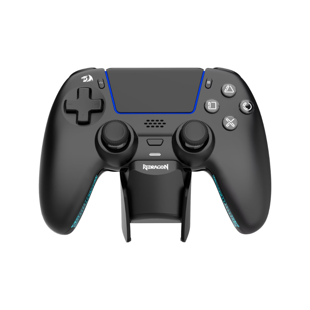 Redragon wargrip g831 wireless gamingpad for ps5 hall effect joystick trigger mechanical d-pad macro with charger dock