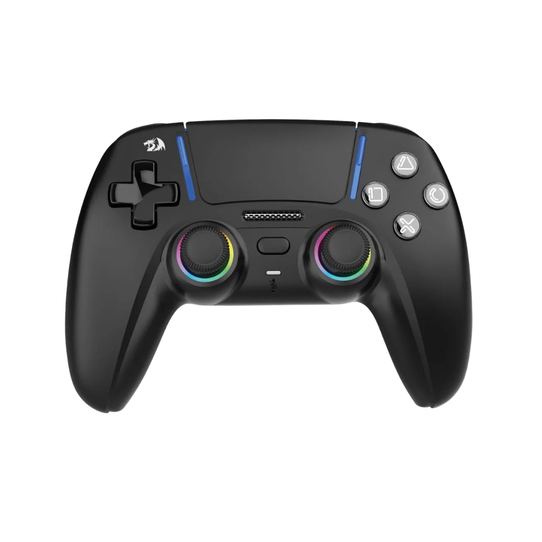 Redragon kaiser g832 wireless gamingpad for ps5 hall effect joystick trigger mechanical d-pad macro - console