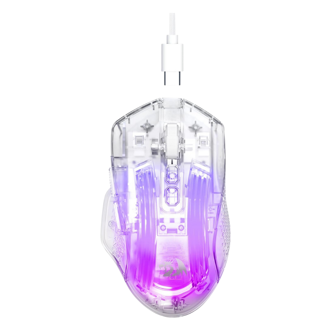 Redragon Wired Gaming Mouse, 24,000 DPI, 7 Programmable Button, 2 Side Buttons.