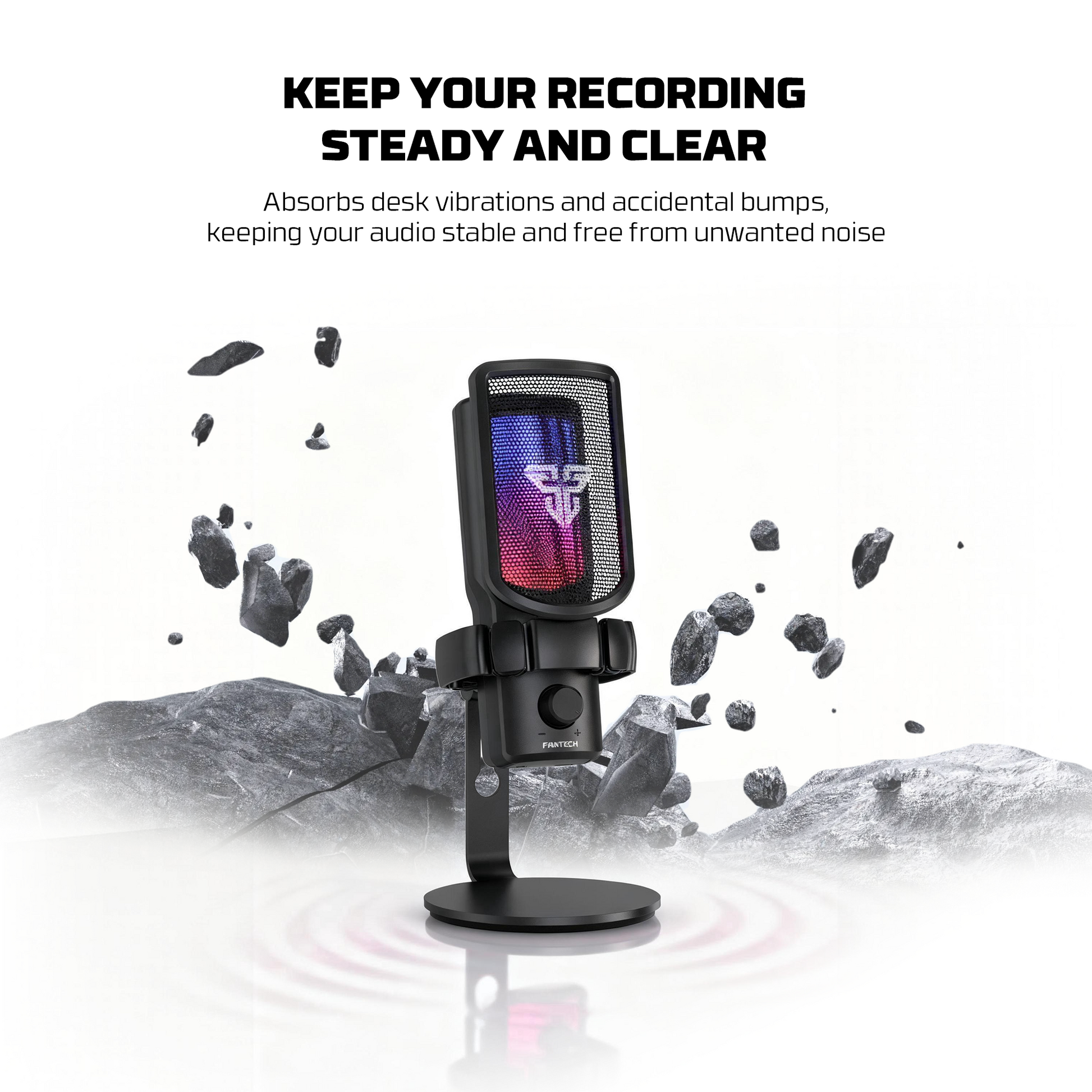 FANTECH WMCX01 LEVIOSA WAVE DUAL-MODE Wireless Condenser Microphone