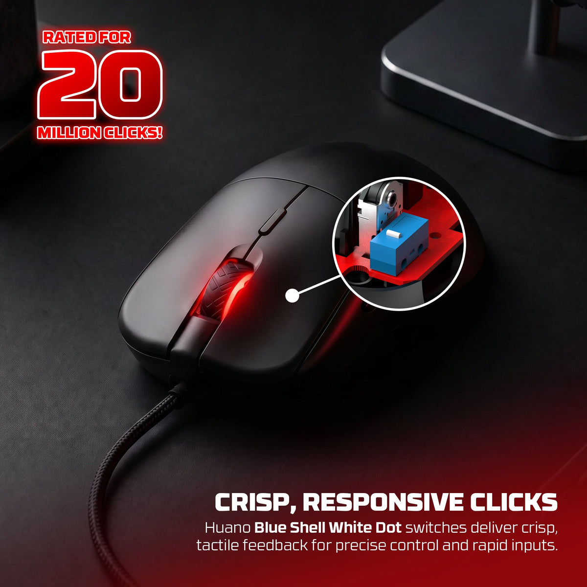 Fantech helios neo ux3v2s wired gaming mouse with rgb lighting 6d macro function 400-20000 adjustable dpi 20 million