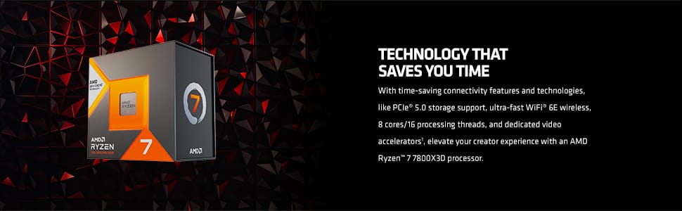 Amd Ryzen 7 7800x3d 8-core 4.2ghz (5.0 Ghz Max Boost) Tray - Gameonjo