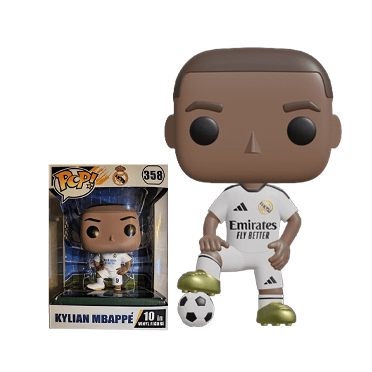 Action figure football players funko pop kylian mbappe 25cm - anime figures