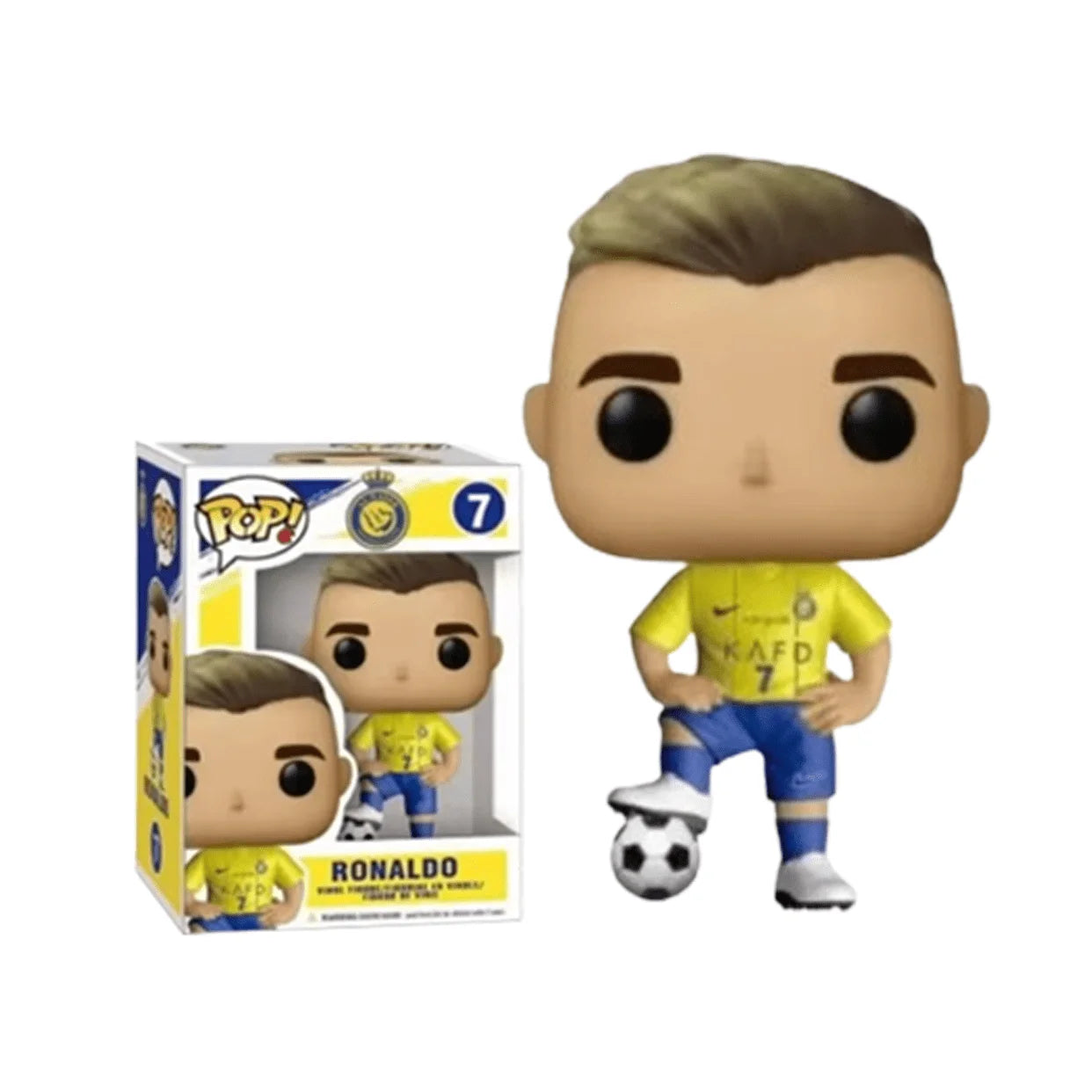 Action figure football players funko pop ronaldo al-nassr 25cm - anime figures