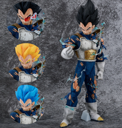 Dragon ball z battle vegeta figurine - anime figures