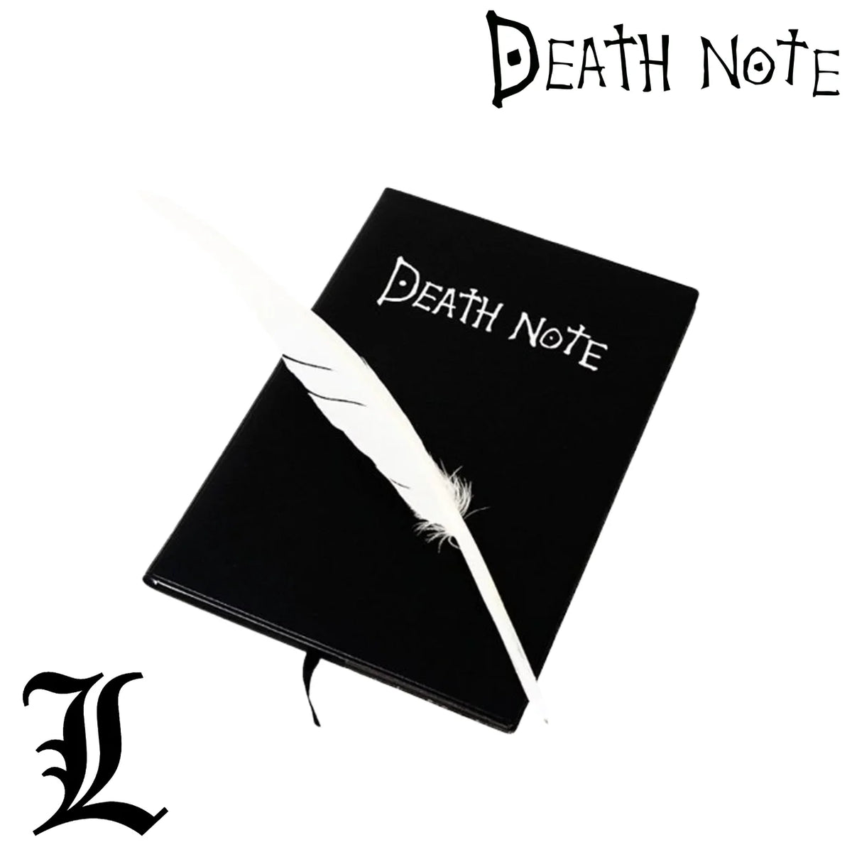 Gdeath Note Book Light Yagami Death Note Book + Feather - GameOn – – gameonjo