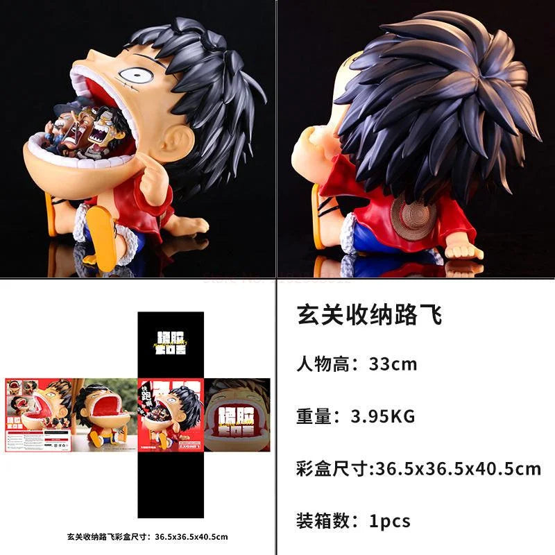 One piece luffy anime action figure entrance storage box - anime figures