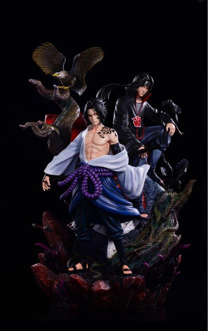 Uchiha sasuke & itachi - cartoon world x surge studio - anime figures