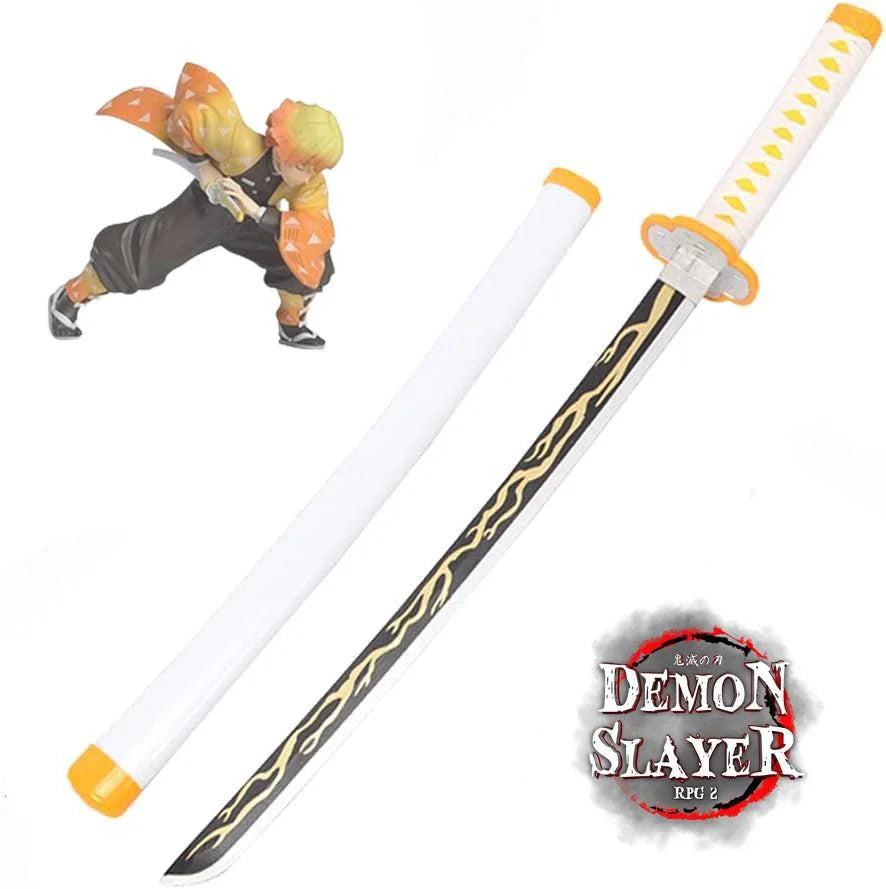 Demon slayer kimetsu no yaiba zenitsu agatsuma sword - 104cm - anime swords