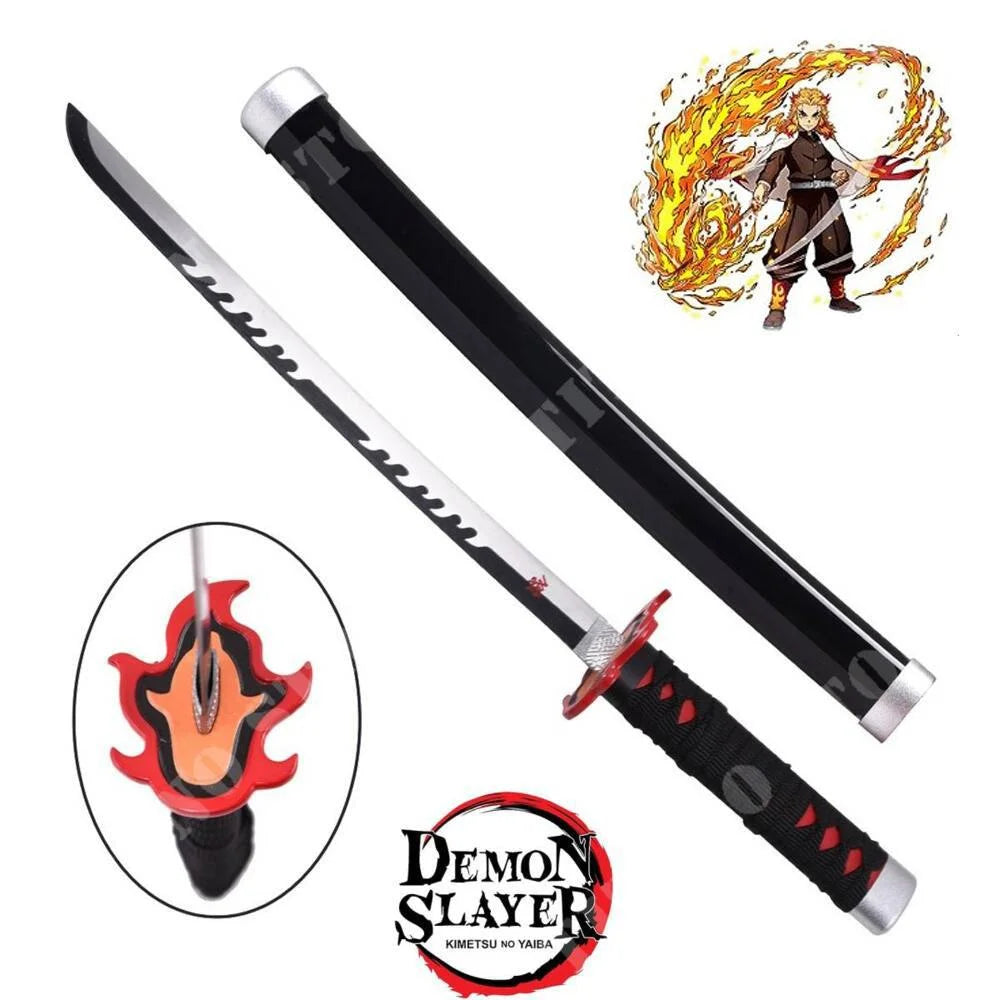 Demon slayer tanjiro bamboo blade v2 nichirin sword 104cm - anime swords