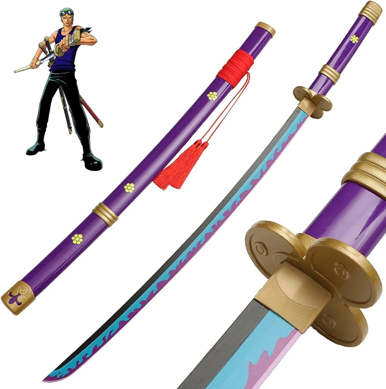 Enma one piece sword zoro anime sword - 104cm - anime swords