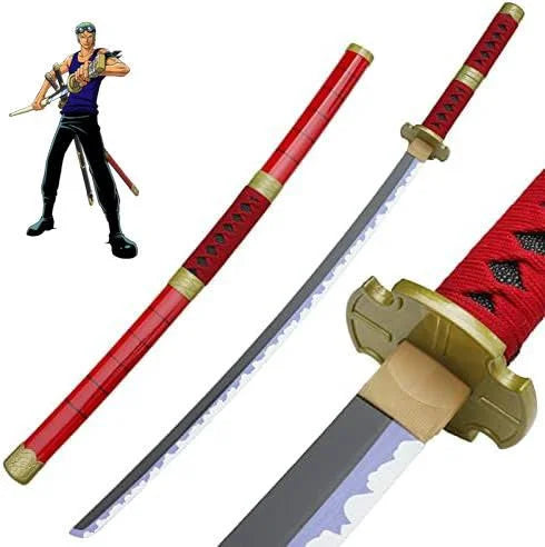 Koguma roronoa zoro red wooden sword replica - one piece 104cm - anime swords