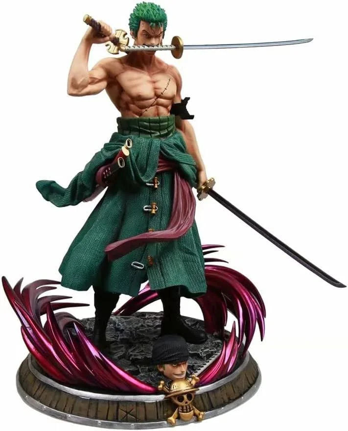 One piece anime figure roronoa zoro three swords - anime figures