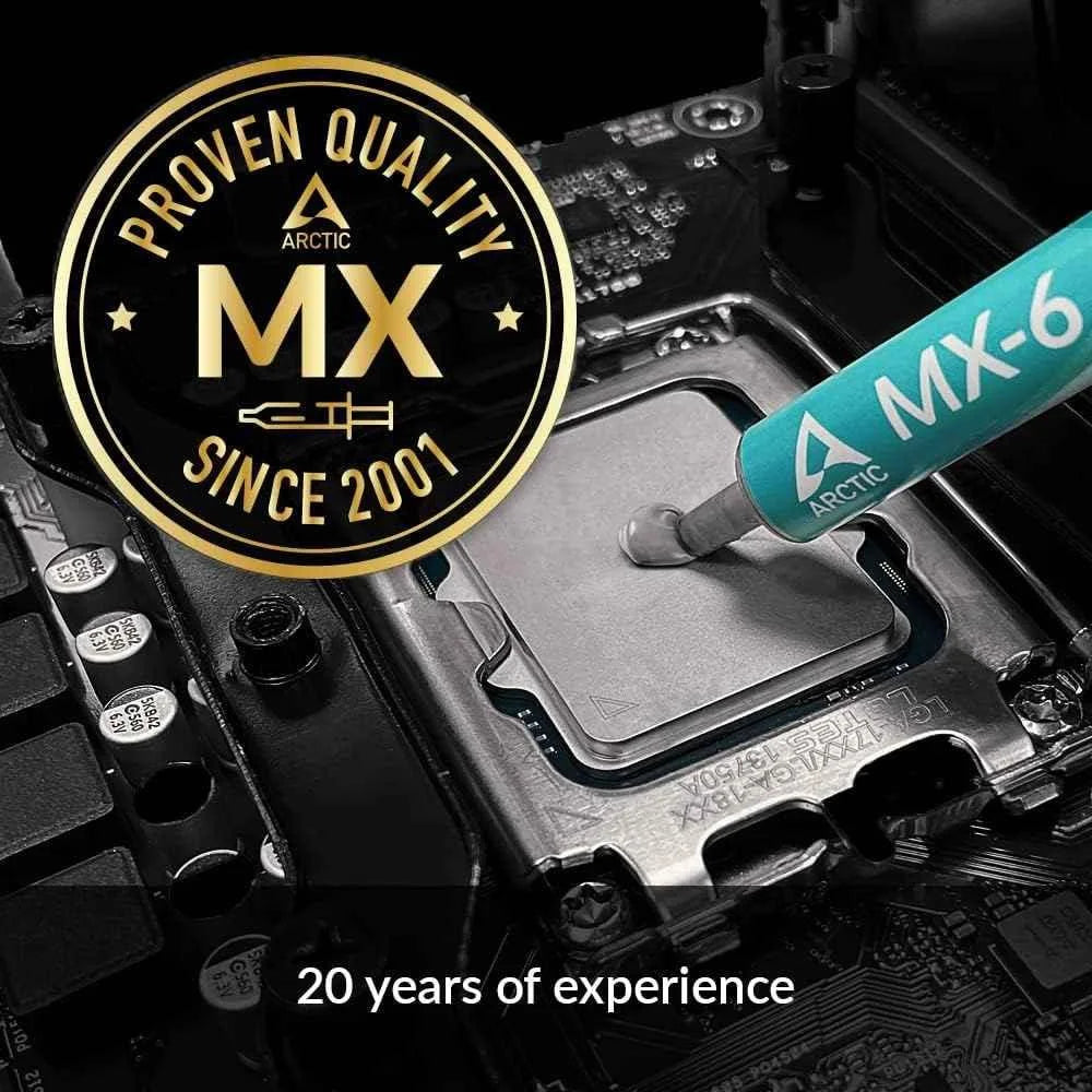 Arctic mx-6 thermal paste - ultimate performance with 6 mx cleaner included
