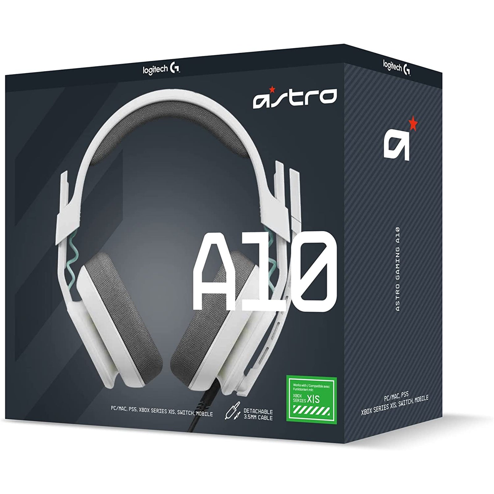 Astro A10 Gaming Headset Gen 2 Wired Headset - Over-ear - White - Gameonjo