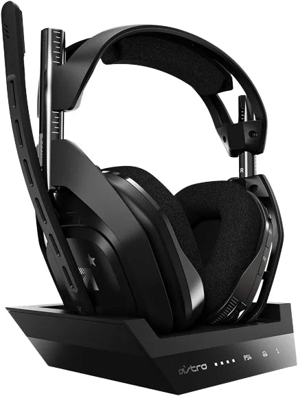 Astro gaming a50 wireless headset + base station gen 4 - compatible with ps5 ps4 pc mac - black/silver - headsets