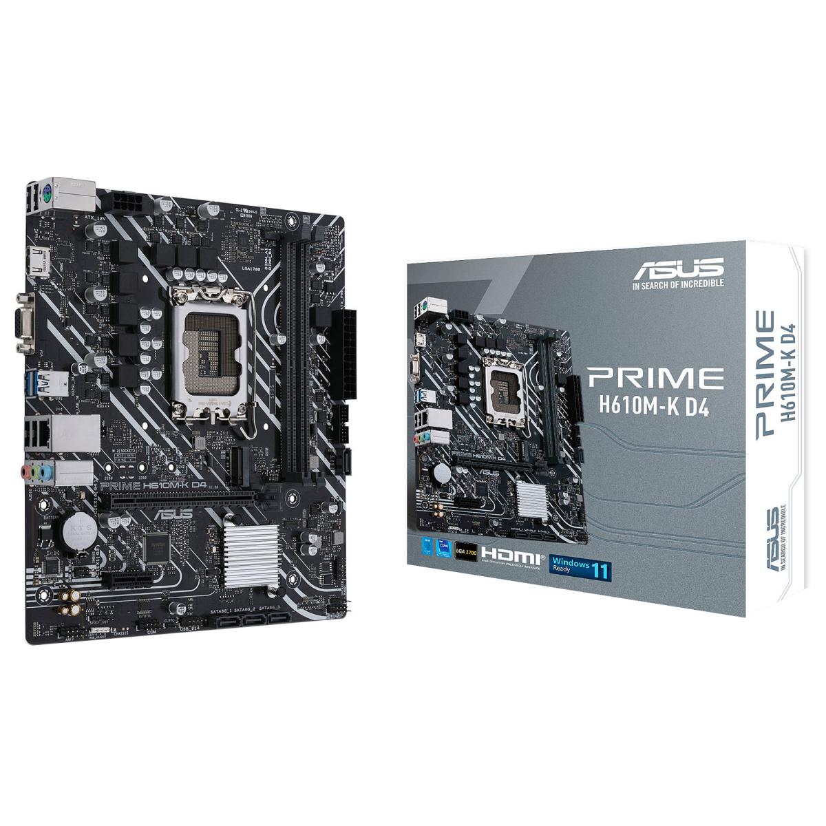 Asus Prime H610m-k D4 Intel 12th Gen Motherboard Default Title