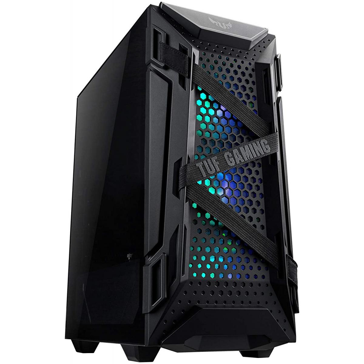 Asus Tuf Gt301 Honeycomb Panel Aura Rbg Gaming Case -- Black Default Title