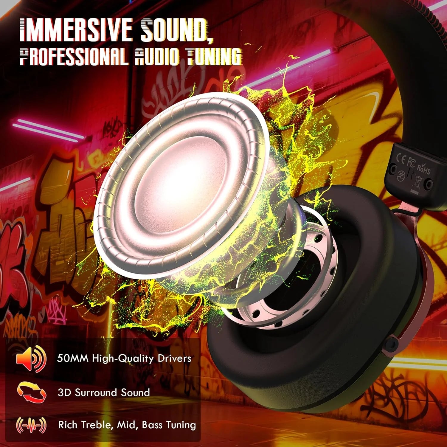 Attack shark l30pro wireless gaming headset with 2.4ghz/bt/wired long battery life with detachable microphone 7.1