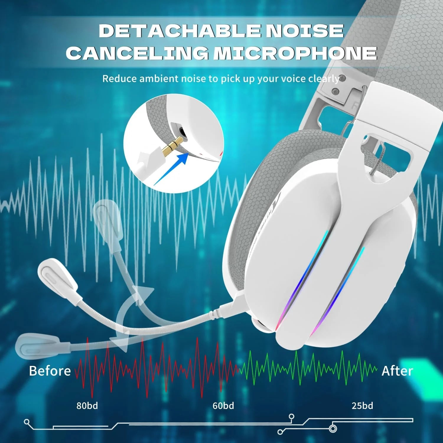 Attack shark l90 ultra-light wireless headset,rgb,foldable,triple- mode-2.4ghz/bluetooth/wired gaming headphone
