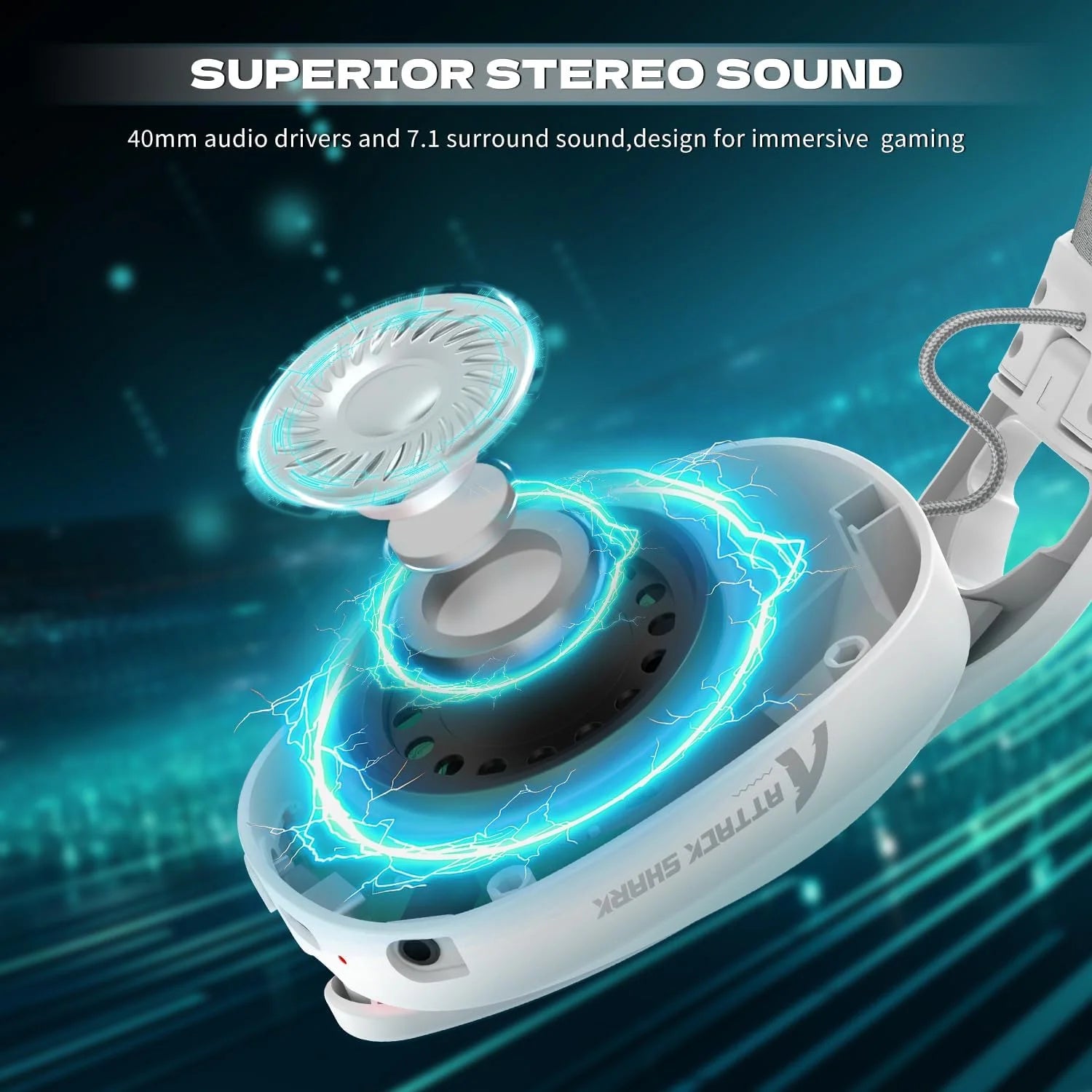 Attack shark l90 ultra-light wireless headset,rgb,foldable,triple- mode-2.4ghz/bluetooth/wired gaming headphone