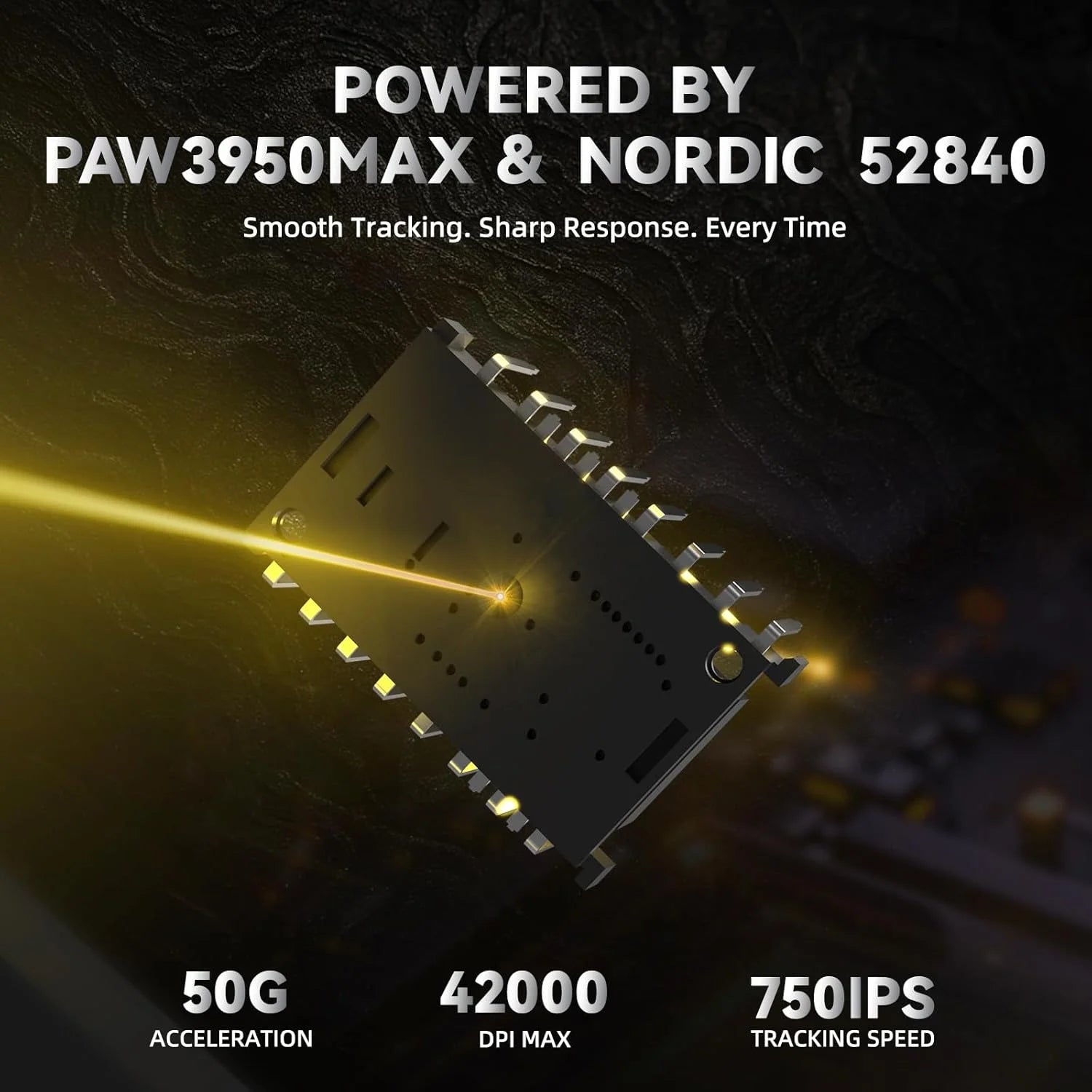 Attack shark r11 ultra 8k carbon fiber wireless gaming mouse,paw3950 max sensor,49g ultra-lightweight,nordic 52840 mcu