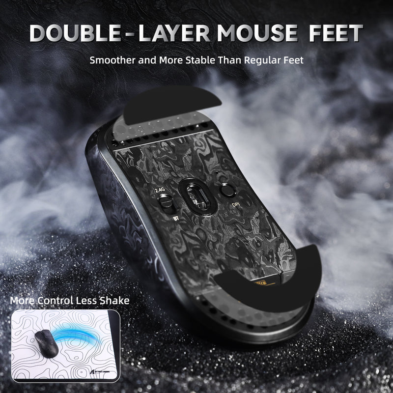 Attack Shark R11 Ultra Carbon Fiber Wireless 8k Gaming Mouse 49g Superlight 42000dpi