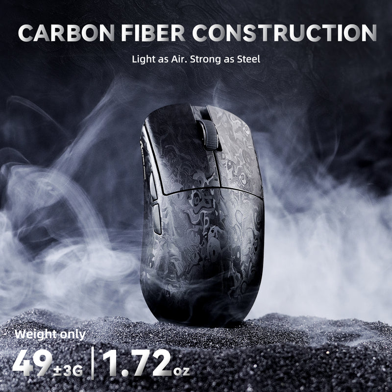 Attack Shark R11 Ultra Carbon Fiber Wireless 8k Gaming Mouse 49g Superlight 42000dpi