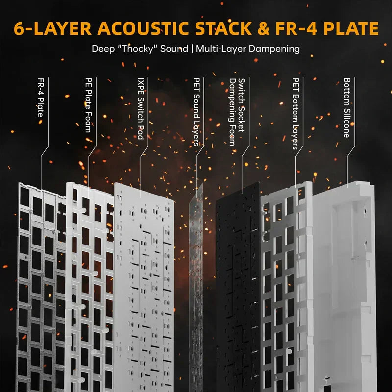 Attack shark r68 he 60% wired rapid trigger 8k mechanical rgb gaming keyboard with 0.005mm accuracy,0.08ms latency,256k