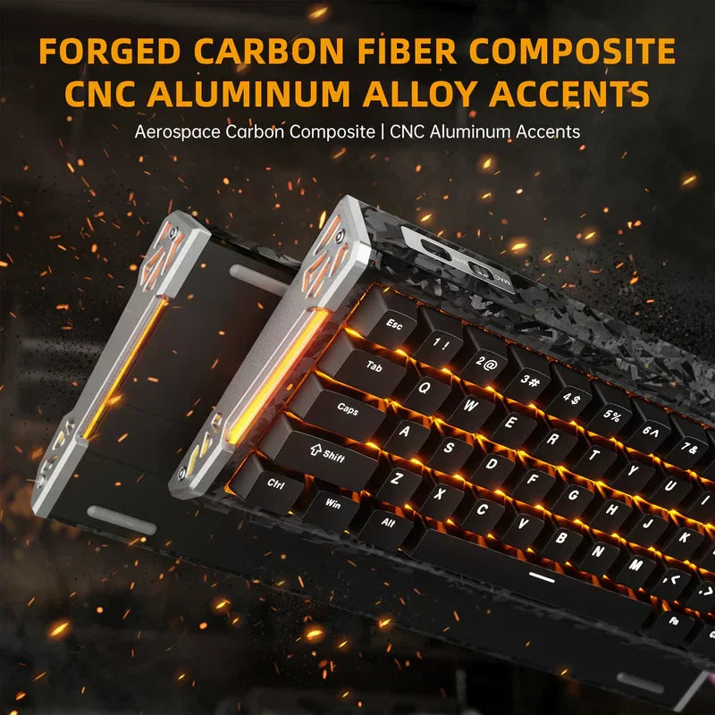 Attack shark r68 he 60% wired rapid trigger 8k mechanical rgb gaming keyboard with 0.005mm accuracy,0.08ms latency,256k