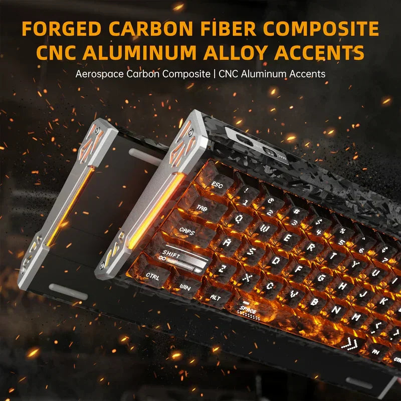 Attack shark r68 he 60% wired rapid trigger 8k mechanical rgb gaming keyboard with 0.005mm accuracy,0.08ms latency,256k