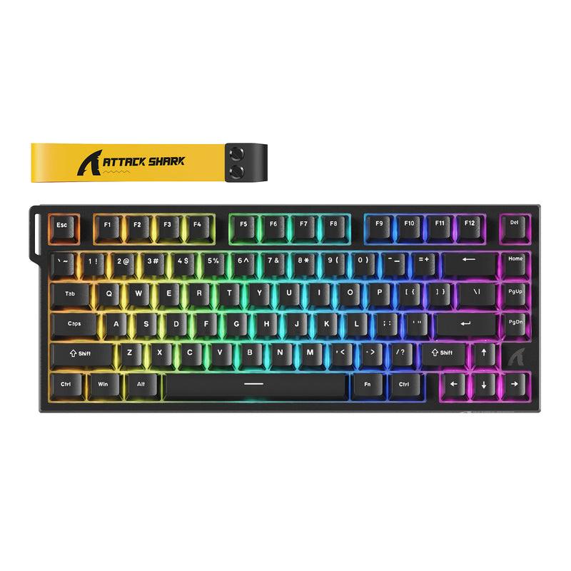 ATTACK SHARK R82 HE Rapid Trigger Keyboard Magnetic Switch with 0.005MM RT.
