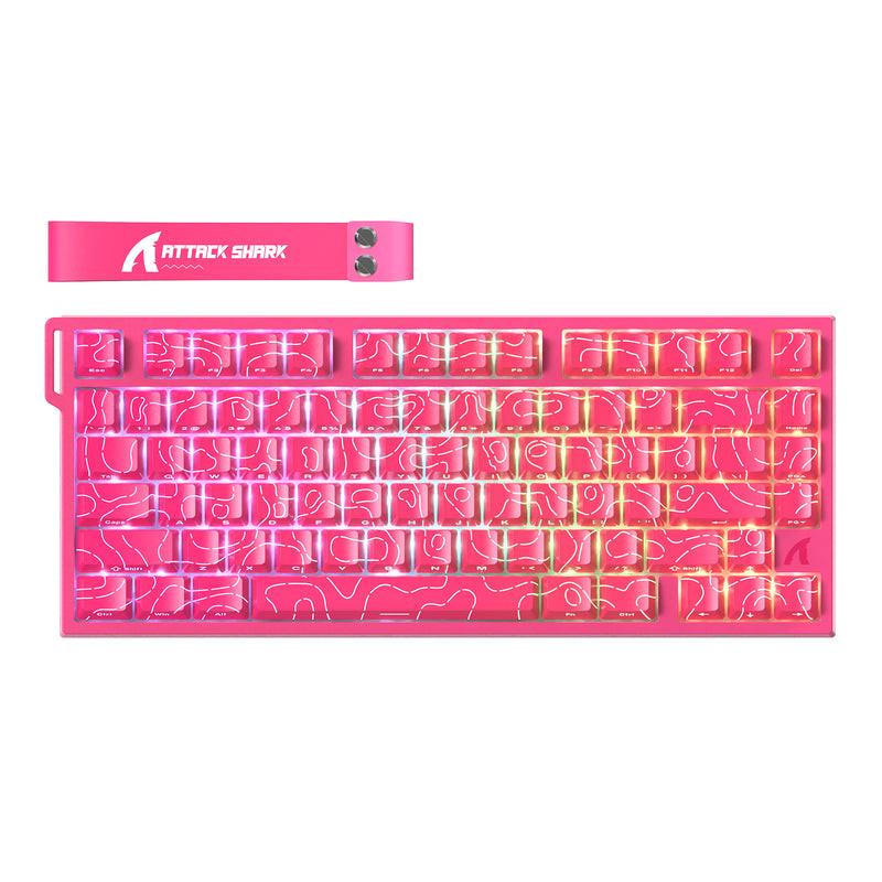 ATTACK SHARK R82 HE Rapid Trigger Keyboard Magnetic Switch with 0.005MM RT.