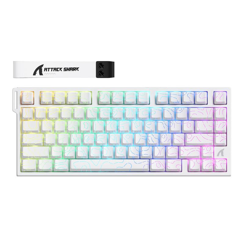 ATTACK SHARK R82 HE Rapid Trigger Keyboard Magnetic Switch with 0.005MM RT.
