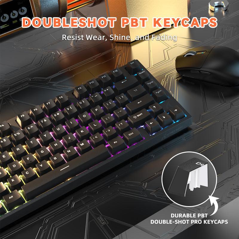 ATTACK SHARK R82 HE Rapid Trigger Keyboard Magnetic Switch with 0.005MM RT.