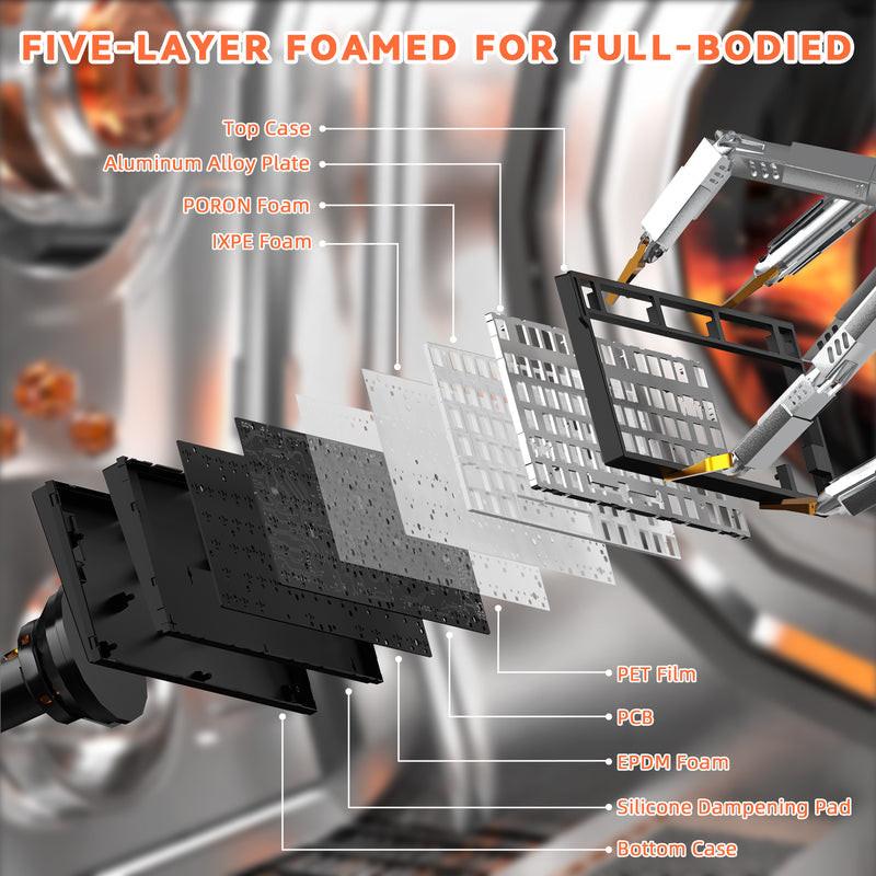 ATTACK SHARK R82 HE Rapid Trigger Keyboard Magnetic Switch with 0.005MM RT.
