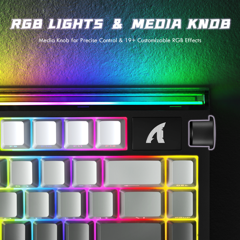ATTACK SHARK R85 HE Rapid Trigger Keyboard Magnetic Switch with Custom Lightbox.