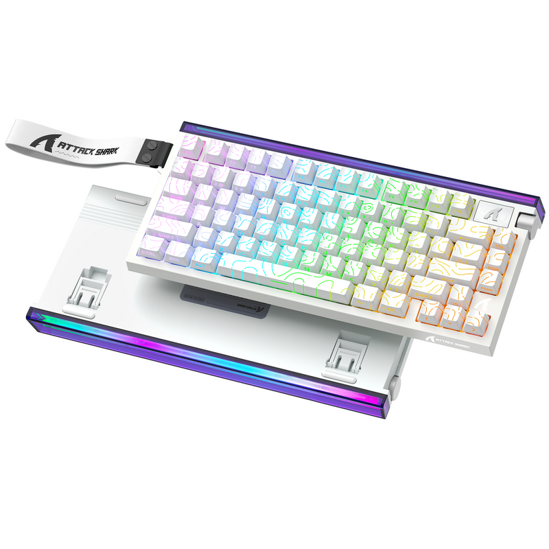 ATTACK SHARK R85 HE Rapid Trigger Keyboard Magnetic Switch with Custom Lightbox.