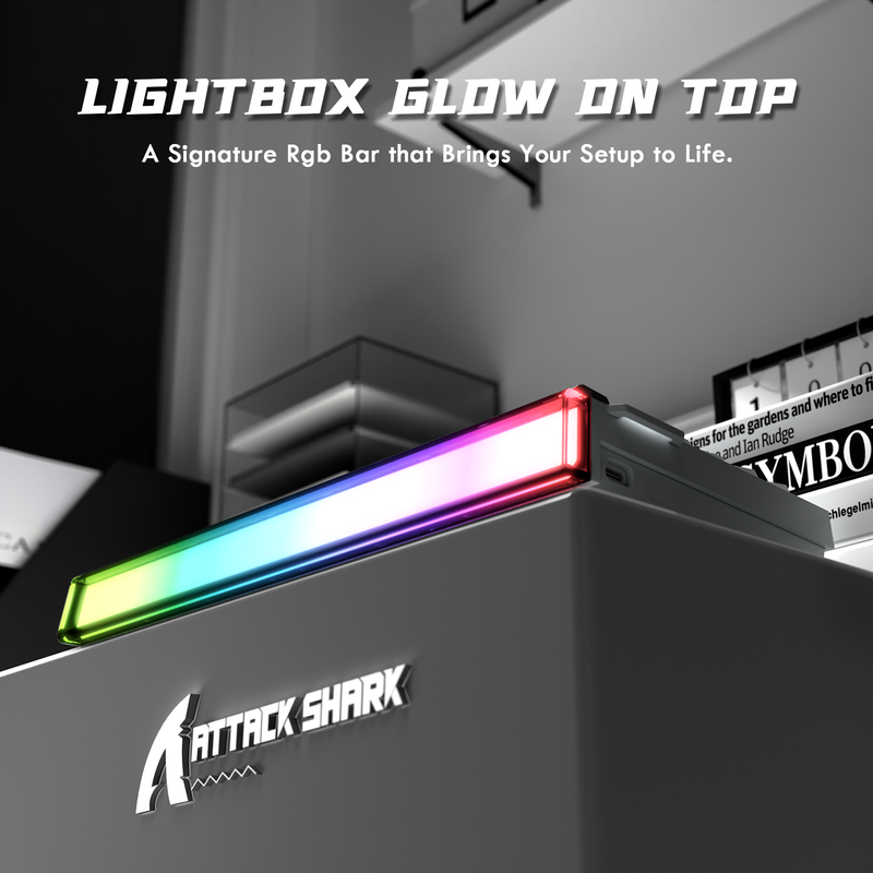 ATTACK SHARK R85 HE Rapid Trigger Keyboard Magnetic Switch with Custom Lightbox.
