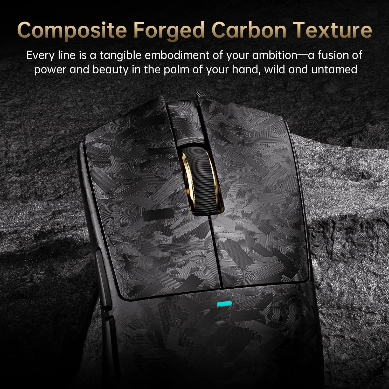 Attack shark x11 ultra 8k carbon fiber wireless gaming mouse with 42000 dpi-paw3950 max sensor-63g lightweight,nordic