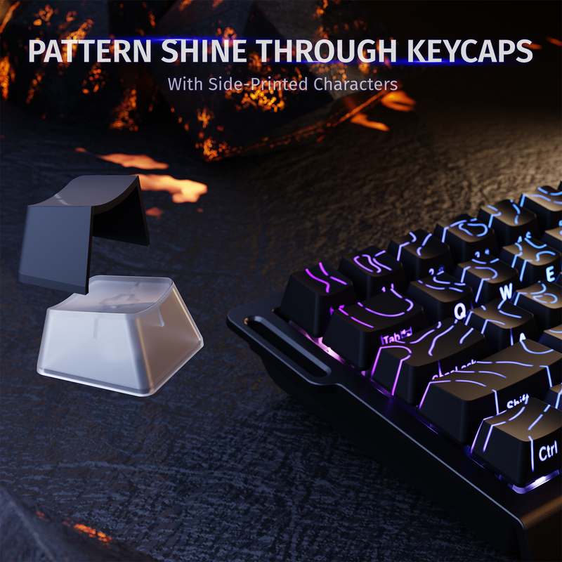 Attack shark x68 he rapid trigger keyboard magnetic switch - keyboards