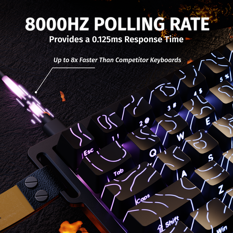 Attack shark x68 he rapid trigger keyboard magnetic switch - keyboards