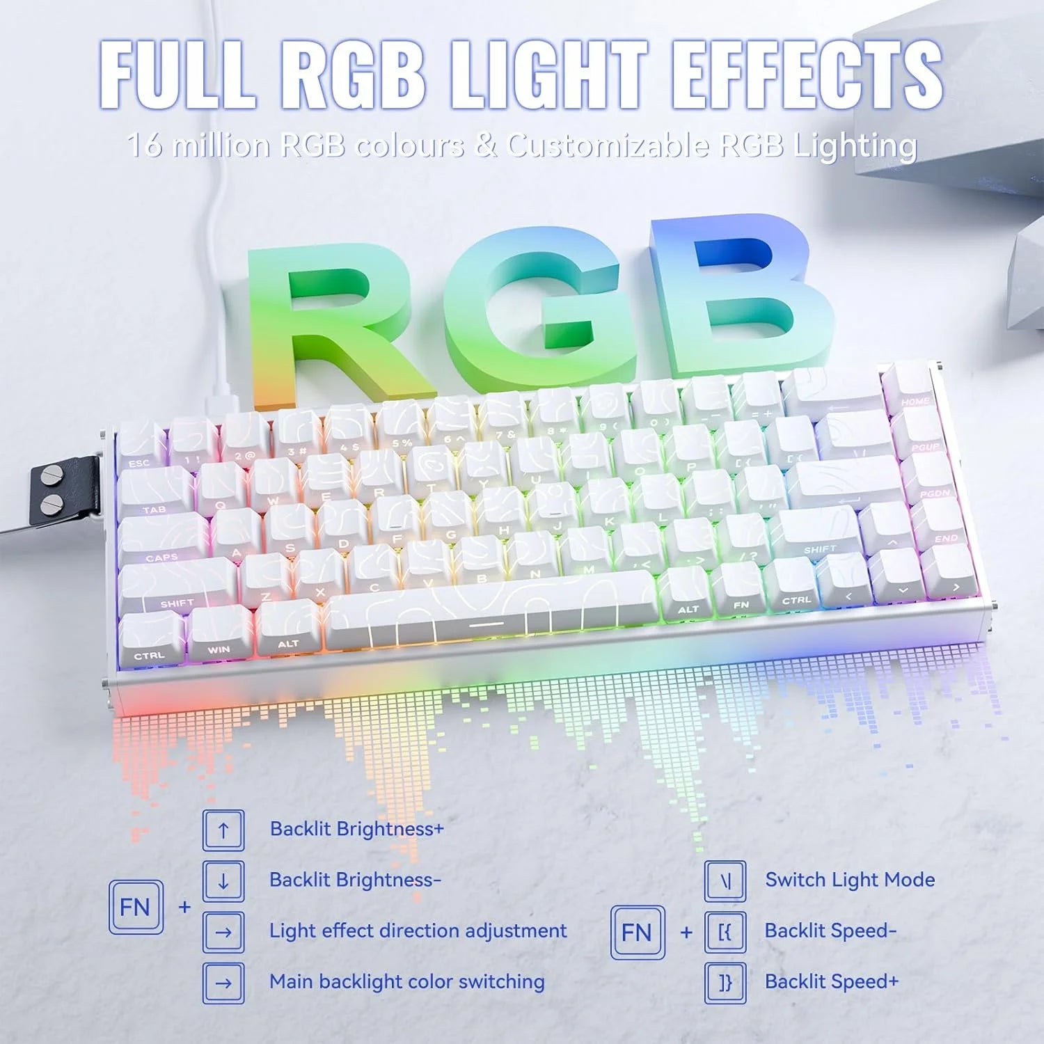 Attack shark x68max he wired rapid trigger mechanical creamy tkl rgb gaming keyboard with full aluminum cnc,8k